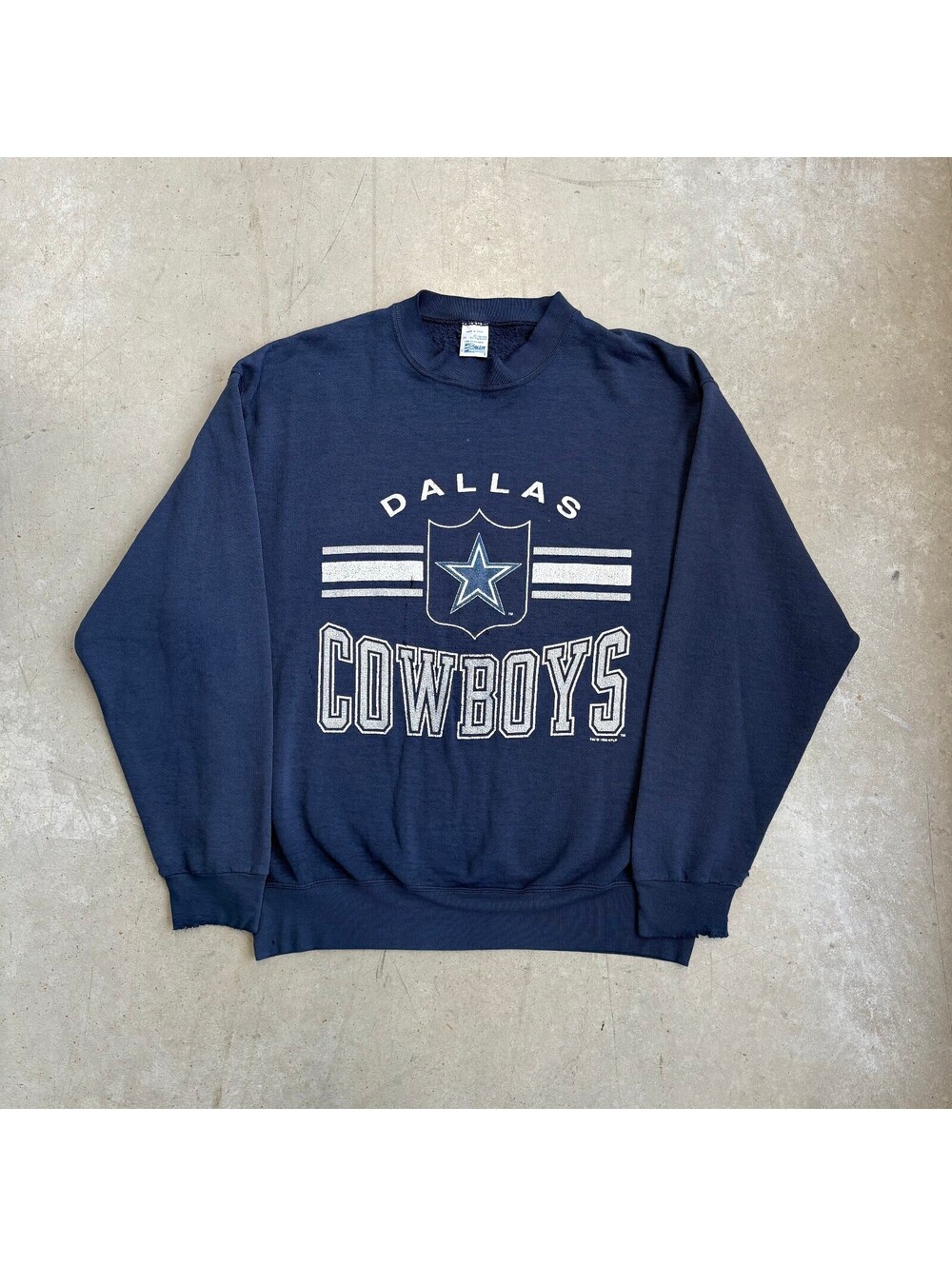 Vintage 90s NFL Dallas Cowboys Salem Sportswear Sweatshirt Extra Large Navy